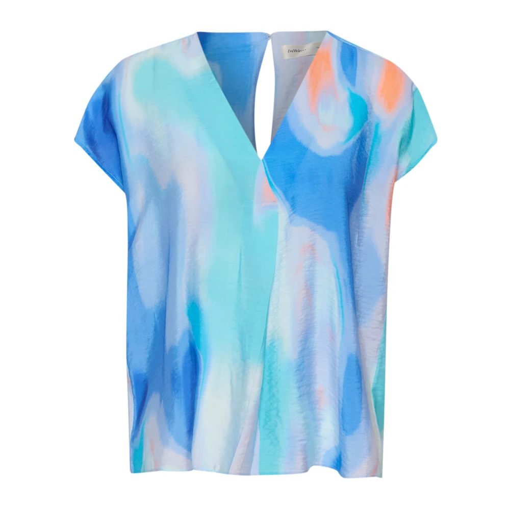 InWear Abstract Print Top Blouse Soft Waters Multicolor Dames