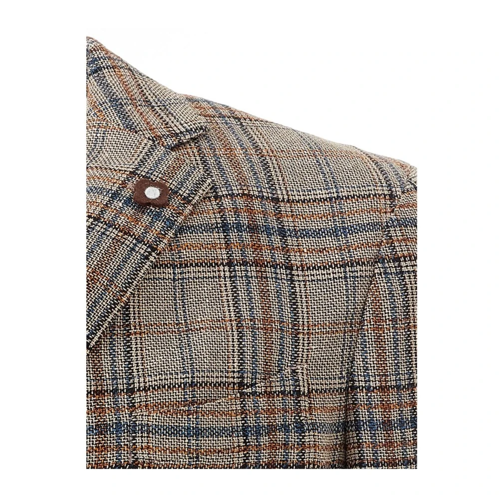 Lardini Multicolor Linnen Jas voor Mannen Multicolor Heren