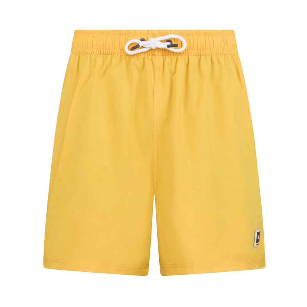 Aquascutum Yellow Active Technical Fabric Swim Shorts - Male - Beachwear - L - Swimwear