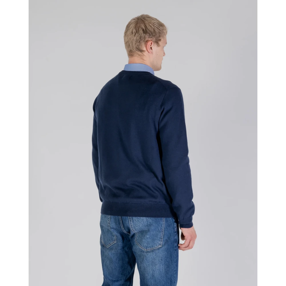 Aquascutum Stijlvolle Gebreide Kleding Blue Heren