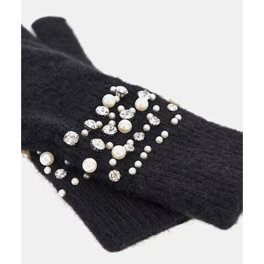 Guess Sibila Wolmix Handschoenen met Decoraties Black Dames
