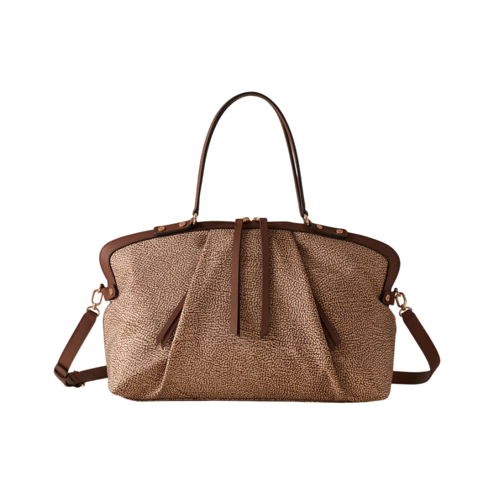 Borbonese Women's Brown Bauletto Frame - Handbags - One Size - Bags