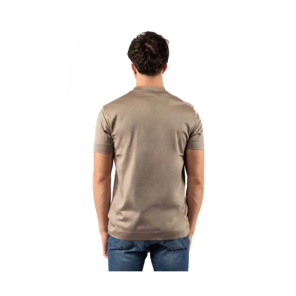 Emporio Armani Stijlvol T-shirt voor heren Beige Heren