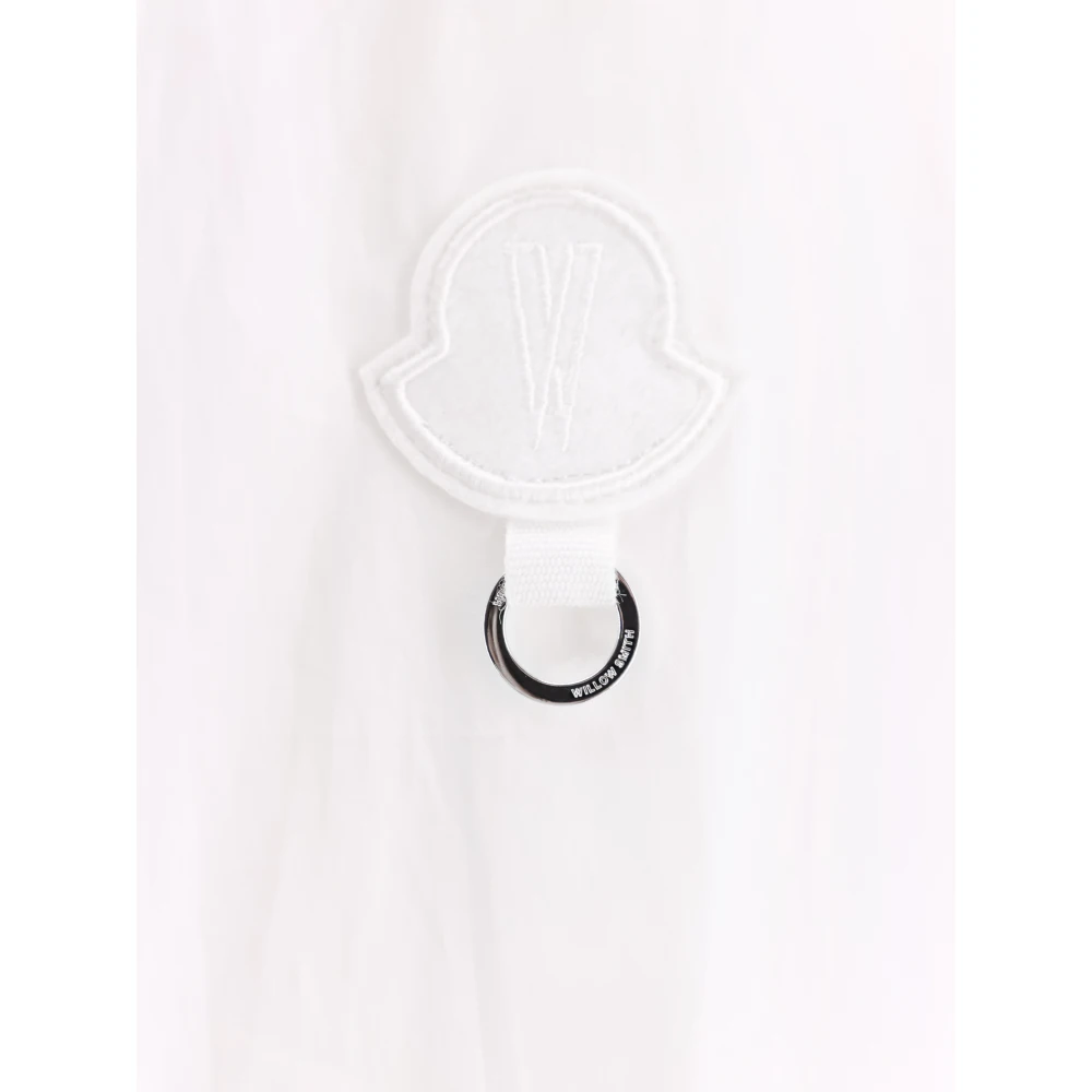 Moncler Katoenen shirt met logopatch White Dames