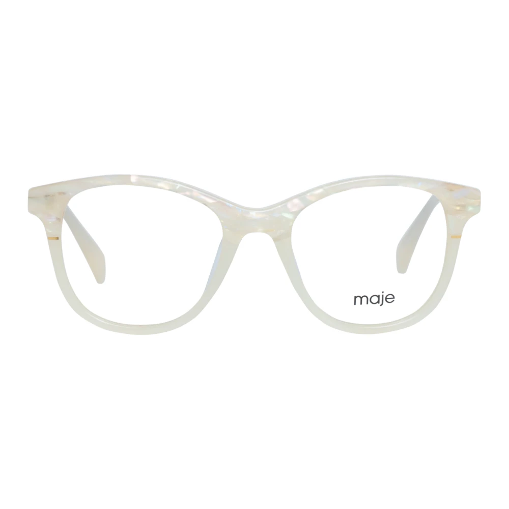Maje Pearl Dames Ronde Optische Monturen White Dames