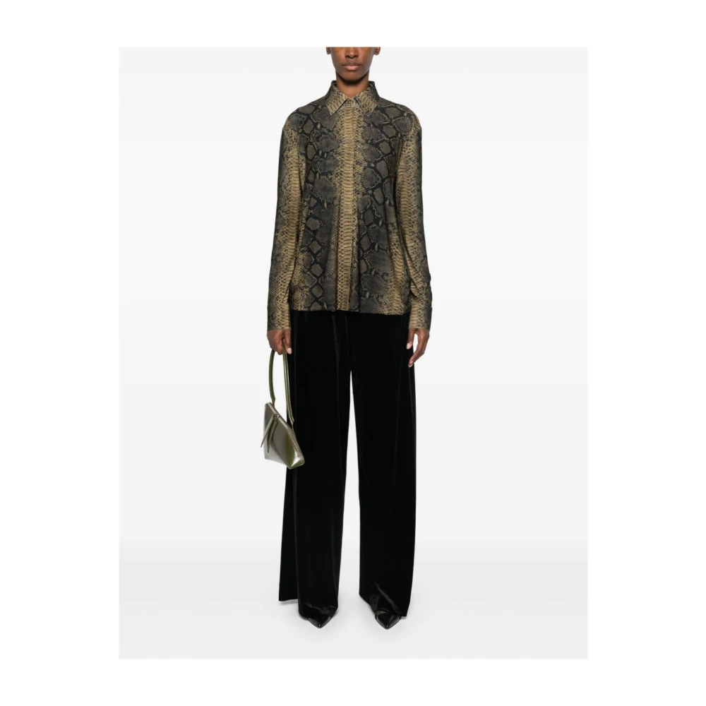 Norma Kamali MultiColour Klassieke Kraag Lange Mouw Shirt Multicolor Dames
