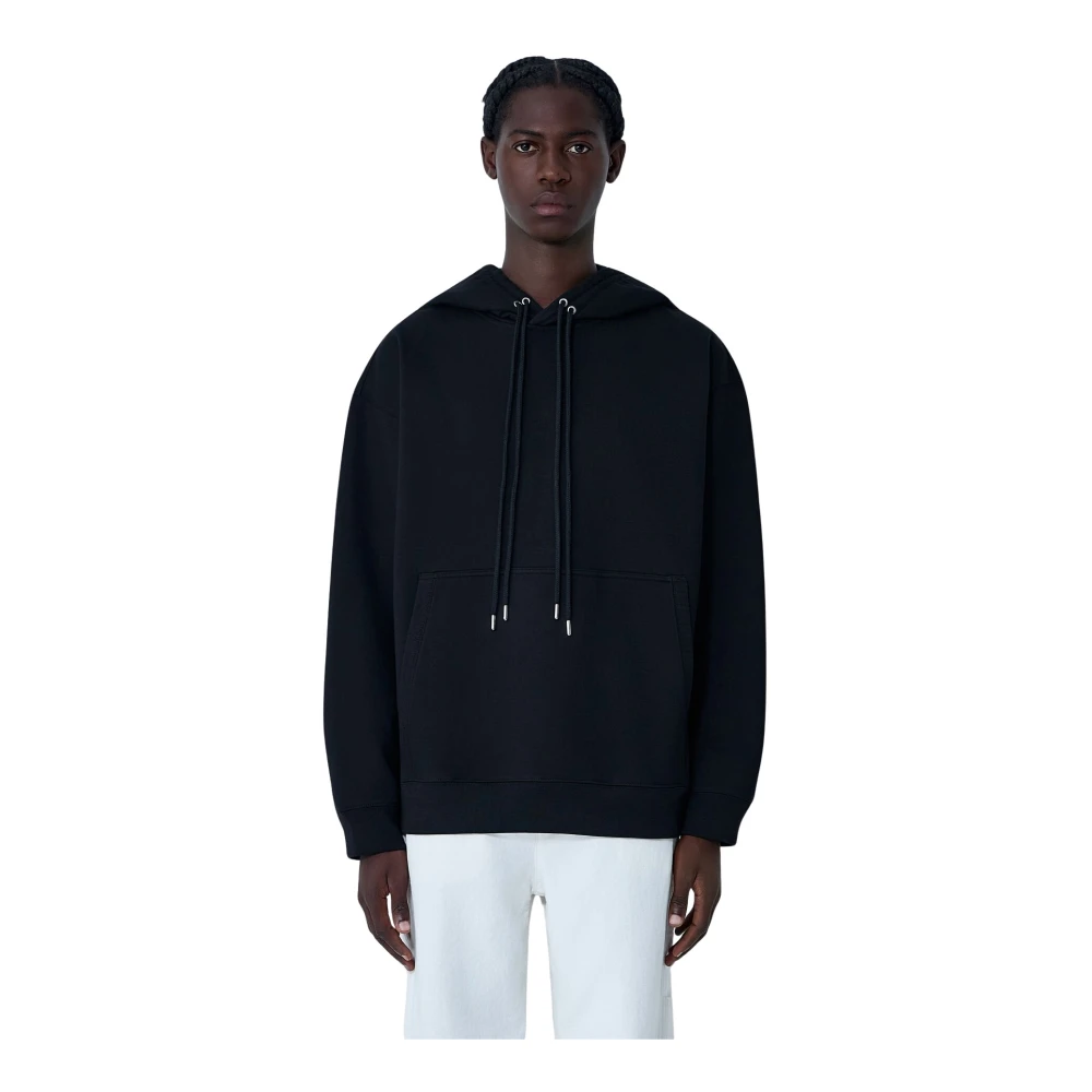 Dries Van Noten Men's Black Cotton Hooded Sweatshirt - Hoodies - L - Sweatshirts & Hoodies