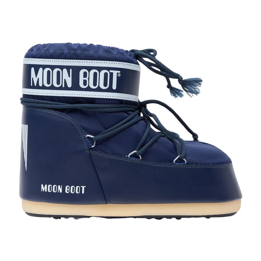Moon Boot Icon Low Nylon Boots - Female - Winter Boots - Blue - 12 Uk - Shoes