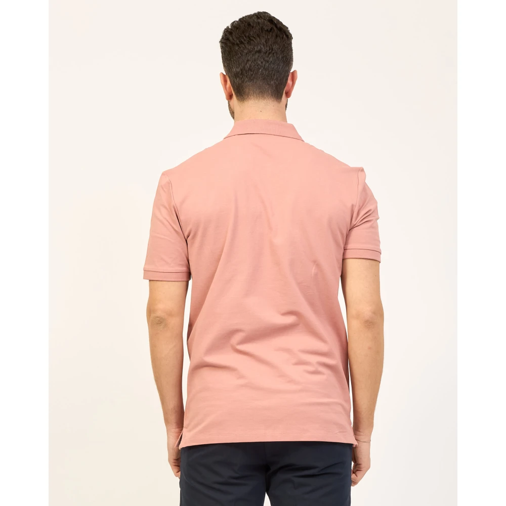 Hugo Boss Roze Polo T-shirt met Logo Pink Heren
