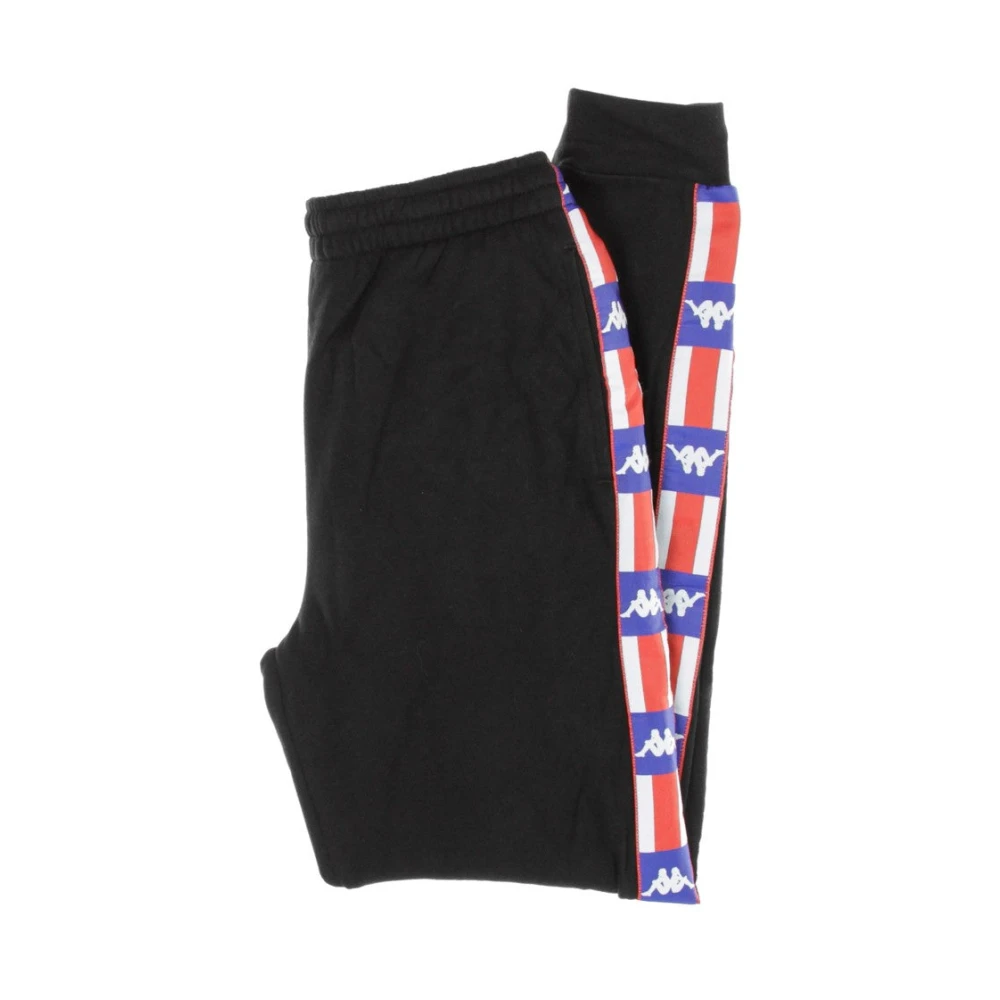 Kappa Stijlvolle heren trainingsbroek in zwart blauw Black Heren
