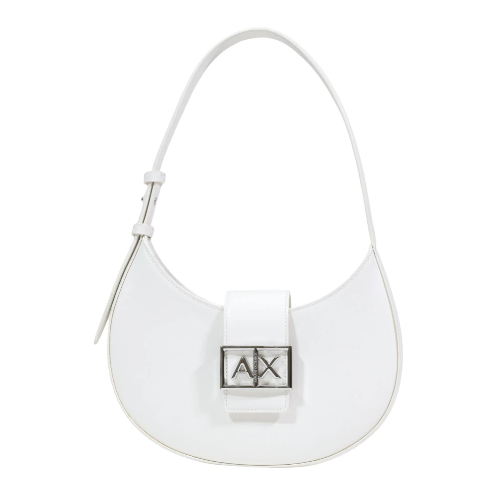 Armani Exchange Vrouw Wit Tassen Dames, One Size, Polyester, Schoudertas