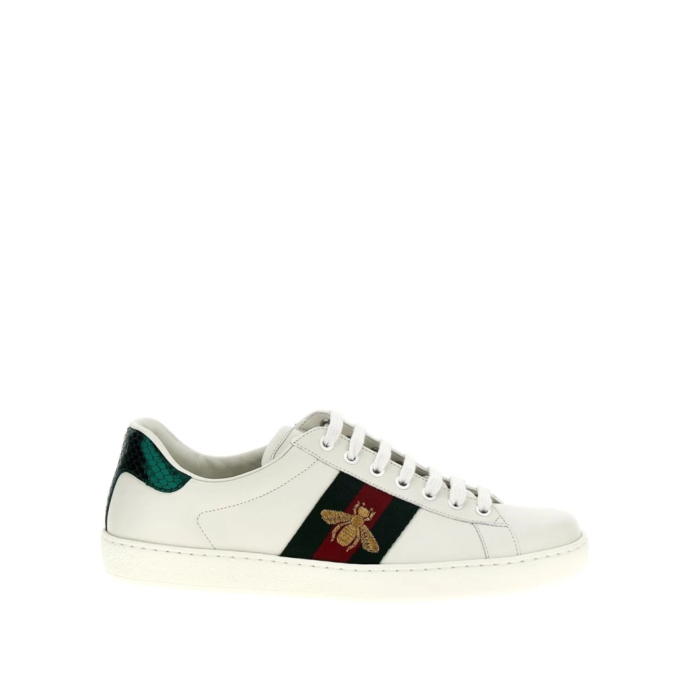 Gucci Herren Weiß Ace Leder Sneaker