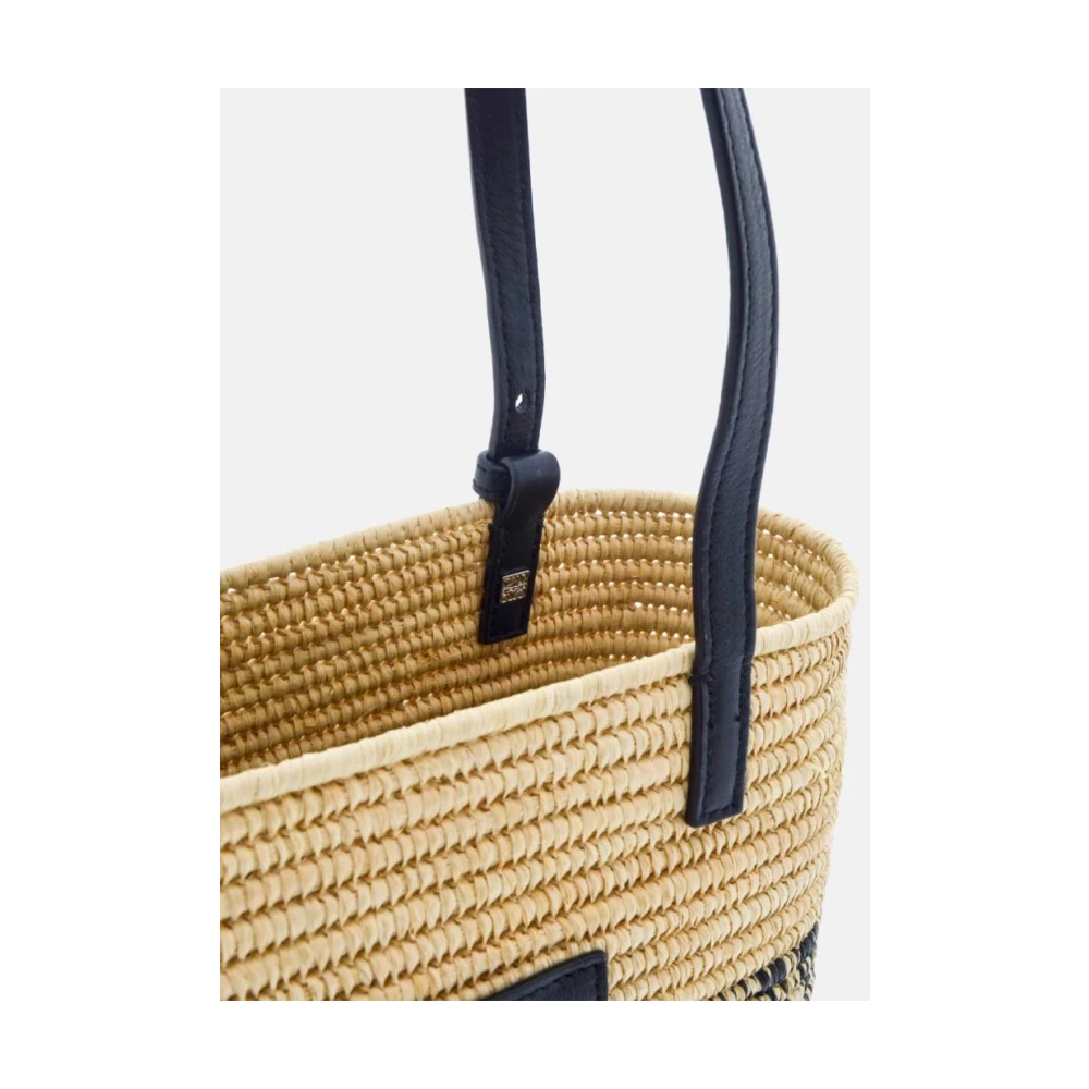 Loewe Rafia Tote Bag Paula's Ibiza Anagram Beige Dames