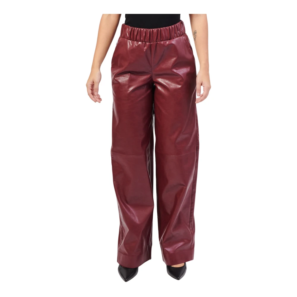 Jijil Bordeaux Wijde Broek Red Dames