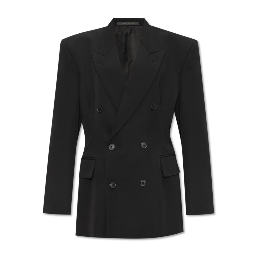 Balenciaga Double-breasted Blazer Black Dames