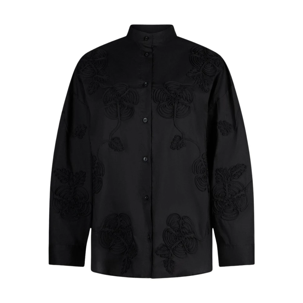 Liu Jo Vrouw Zwart Shirt Met Borduursel