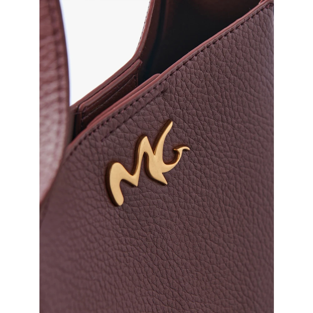 Manila Grace Elegante Schoudertas met Afneembare Pouch Brown Dames
