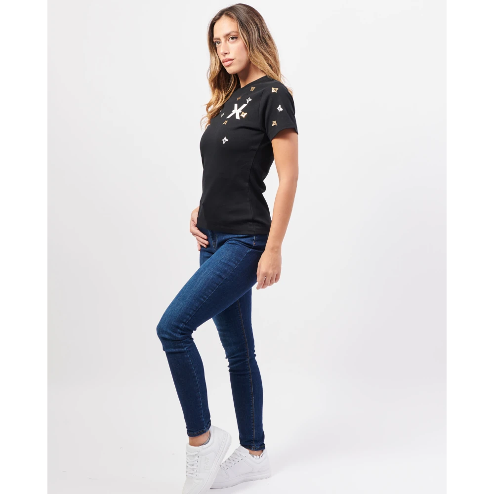 Richmond Zwarte T-shirt en Polo Collectie Black Dames