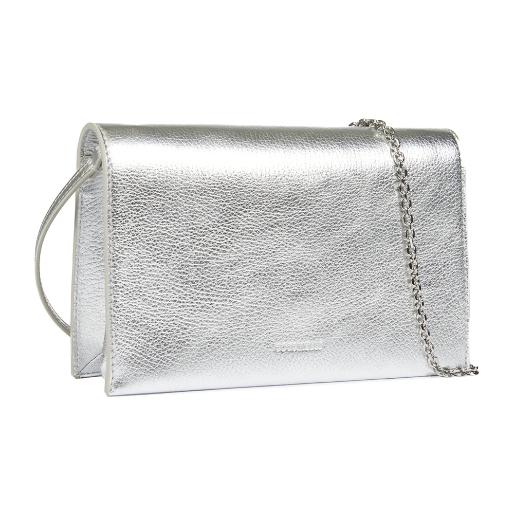 Coccinelle Zilveren Schoudertas met Magneetsluiting Gray Dames