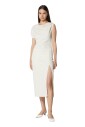 robe-midi-avec-drape-et-fente-laterale