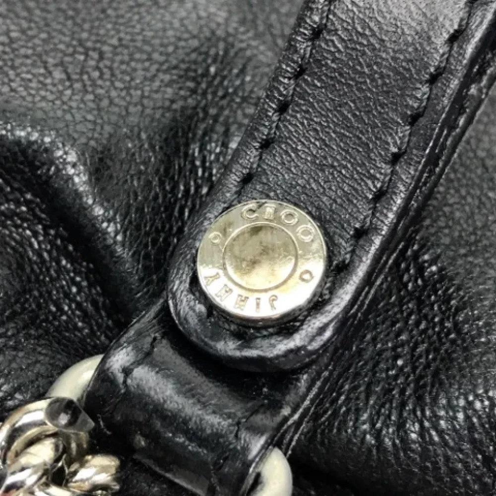 Jimmy Choo Pre-owned Leather shoulder-bags Black Dames