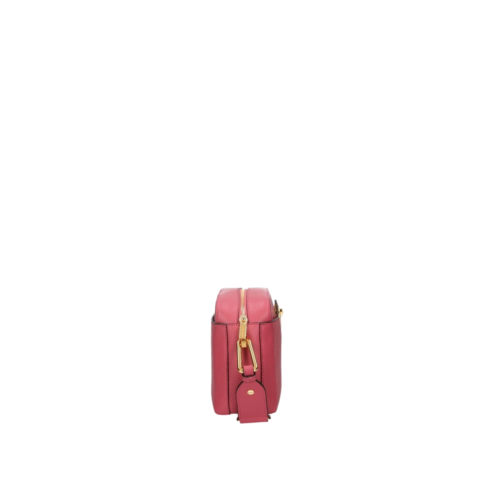 Coccinelle Roze schoudertas met unieke sluiting Pink Dames