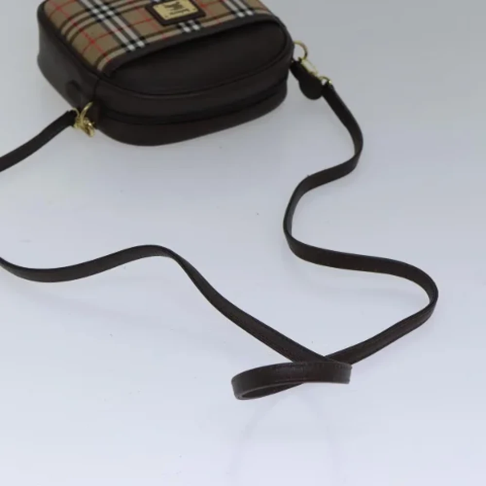 Burberry Vintage Pre-owned Canvas crossbody-bags Beige Dames