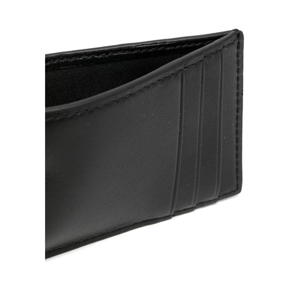 TORY BURCH Elegante Zwarte Schapenleren Portemonnee Black Dames