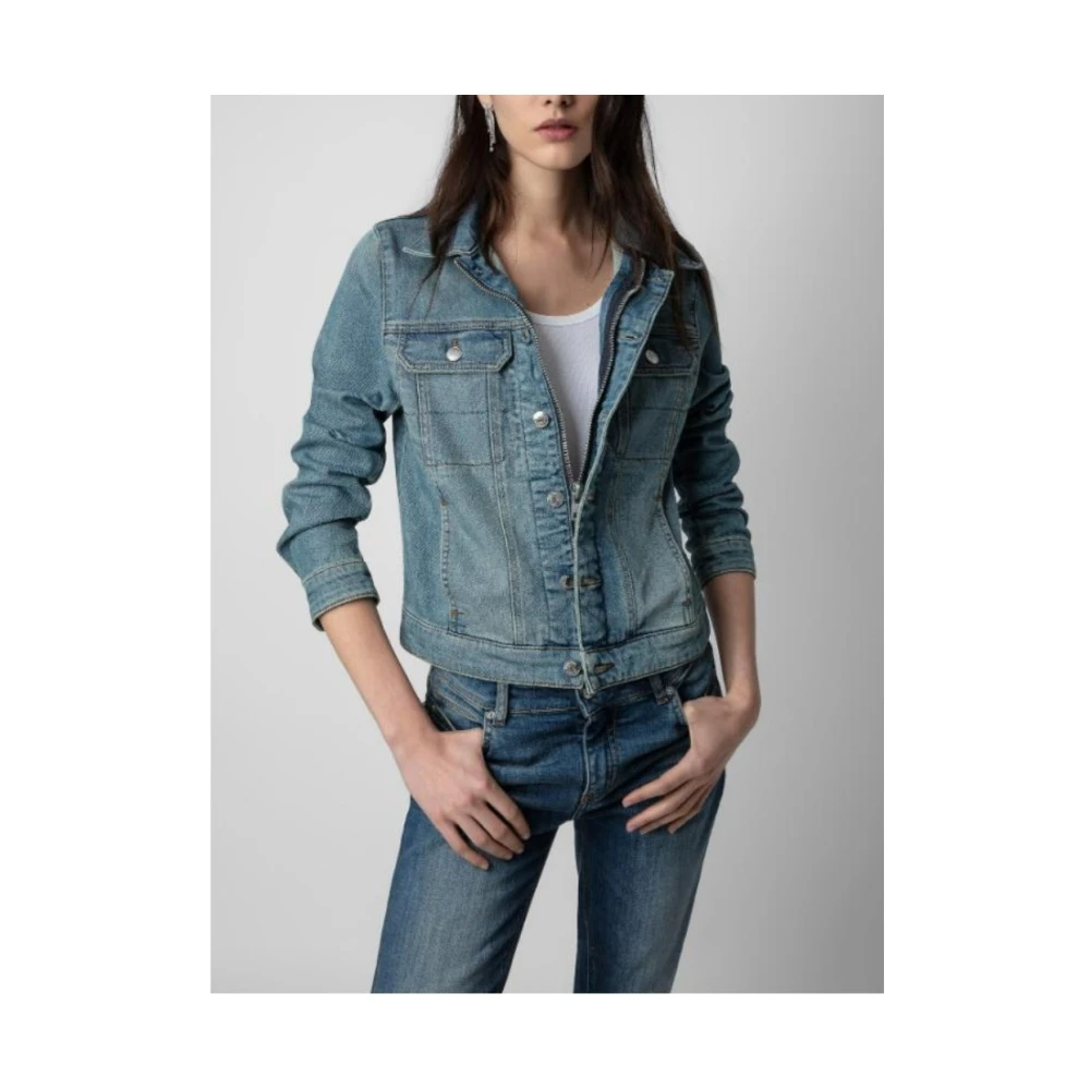 Zadig & Voltaire Modieuze Herenjas Blue Dames