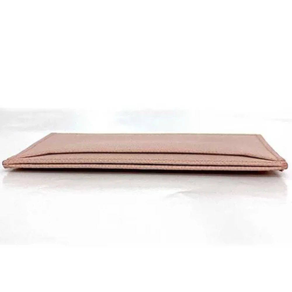 Prada Vintage Pre-owned Leather wallets Pink Dames