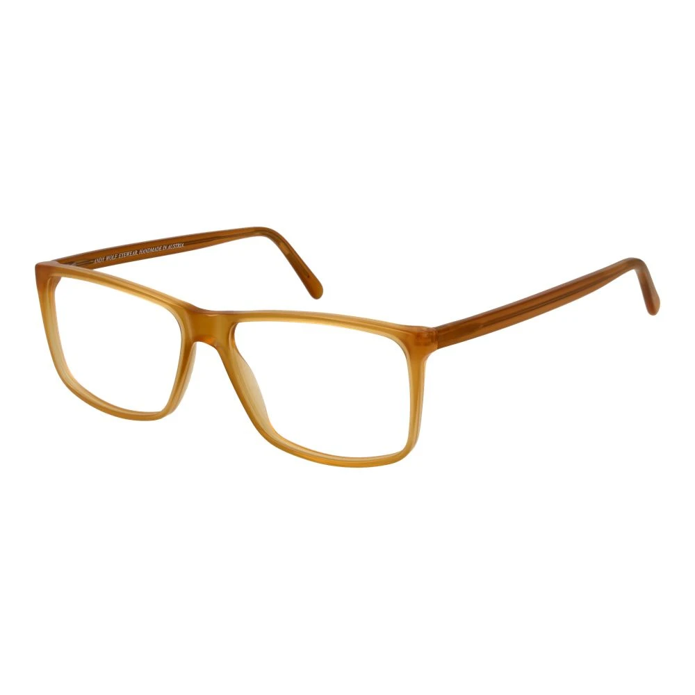 Andy Wolf Unisex Yellow Optical Frames Rectangle Style