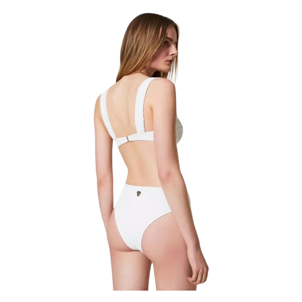 Twinset Wit Zee Geborduurde Bikini Set White Dames
