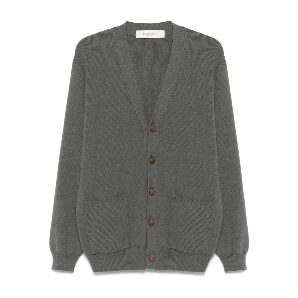 Golden Goose Men's Gray Jumper Aw25 - Cardigans - S - Knitwear