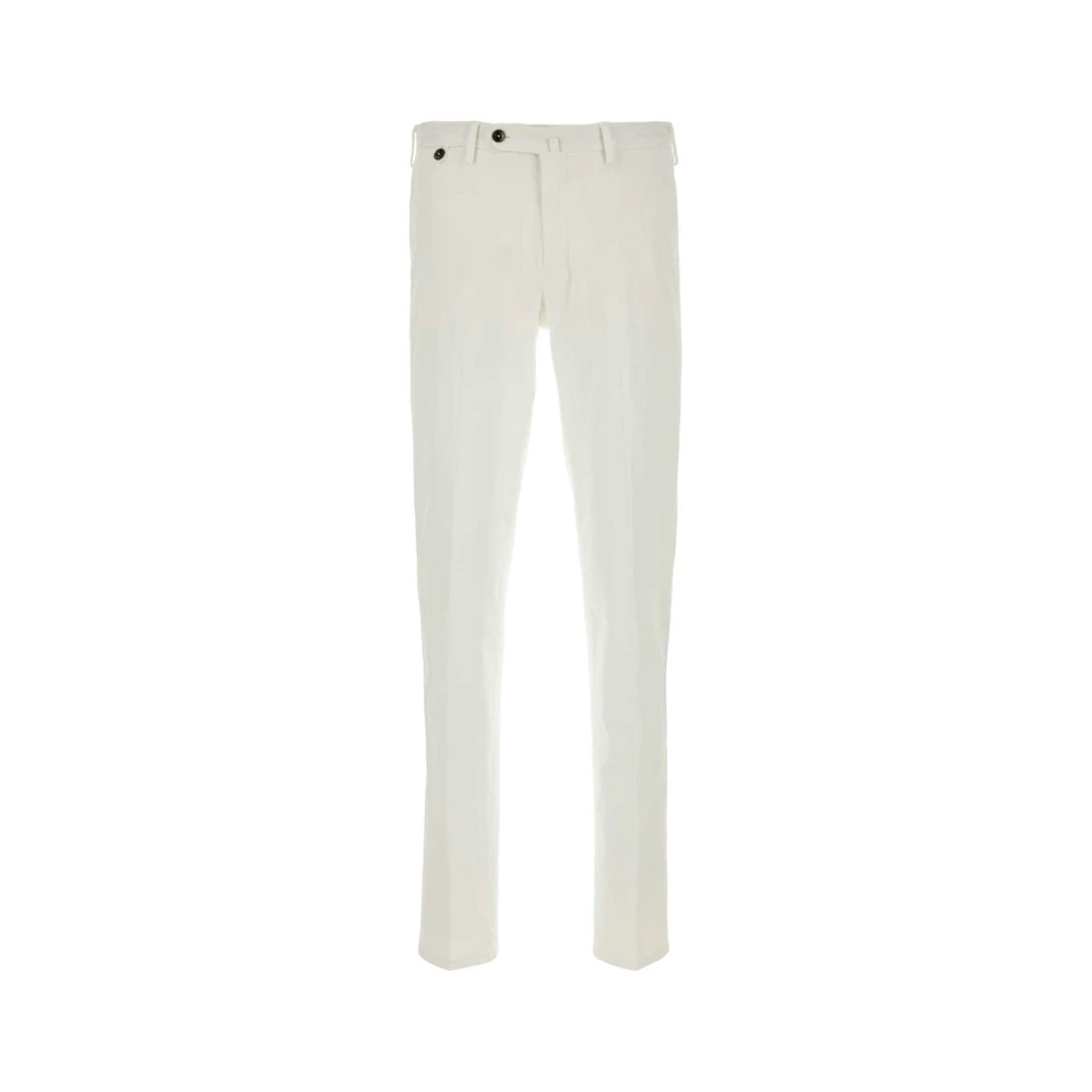 PT Torino Stretch Katoenen Witte Broek White Heren