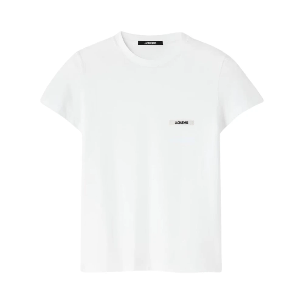 Jacquemus White Cotton T-Shirt Gros Grain - Female - T-Shirts - L - Tops