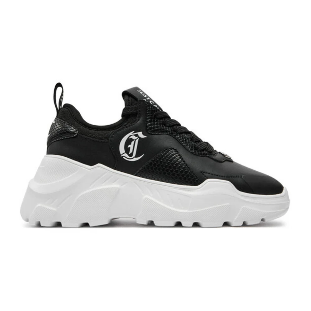 Just Cavalli Stijlvolle Sneakers voor Mannen en Vrouwen Dames Schoenen Zwart