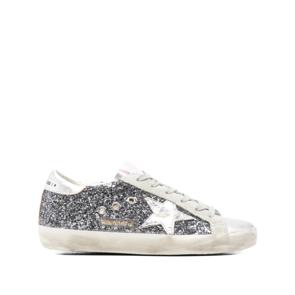 Golden Goose Super-Star leren sneakers Dames Schoenen Grijs