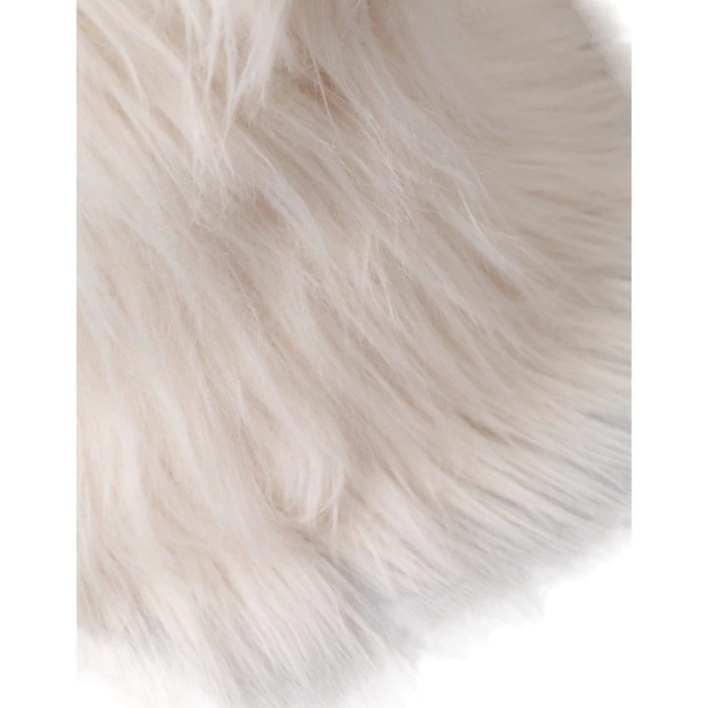 Dolce & Gabbana Witte Acryl Bont Bucket Hoed White Dames