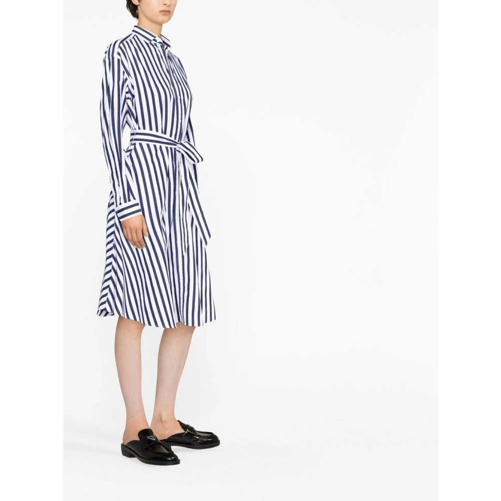 Ralph Lauren Gestreept overhemdjurk met lange mouwen Multicolor Dames