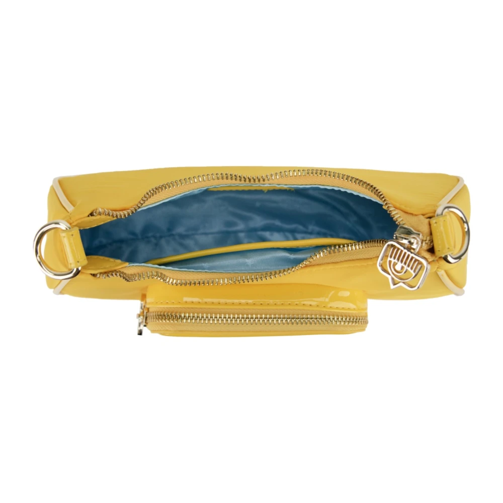Chiara Ferragni Collection Stijlvolle Handtas met Rits Yellow Dames