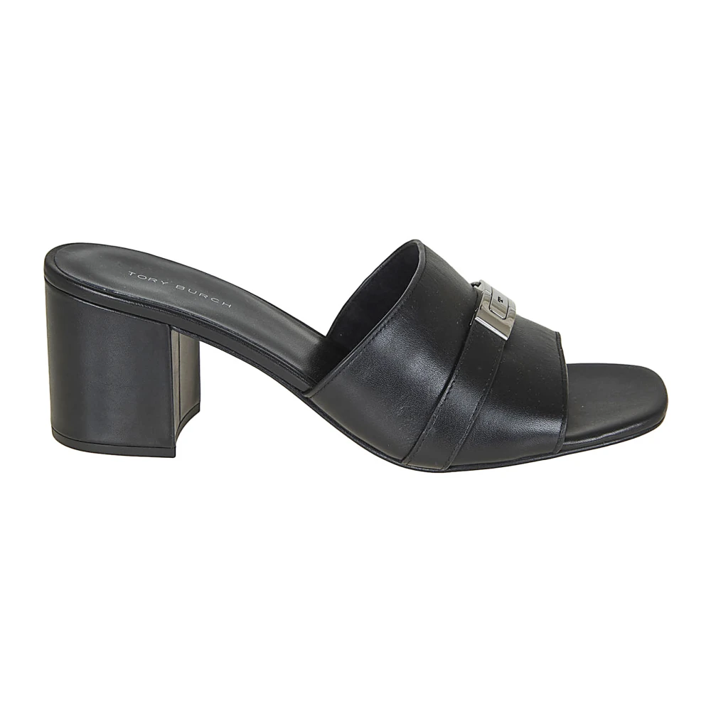Tory Burch Women's Black Leelee Heeled Mule