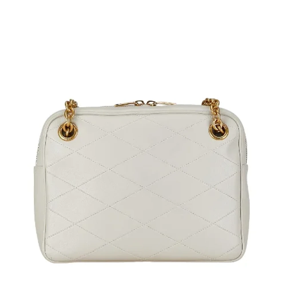 Yves Saint Laurent Vintage Pre-owned Leather shoulder-bags Beige Dames