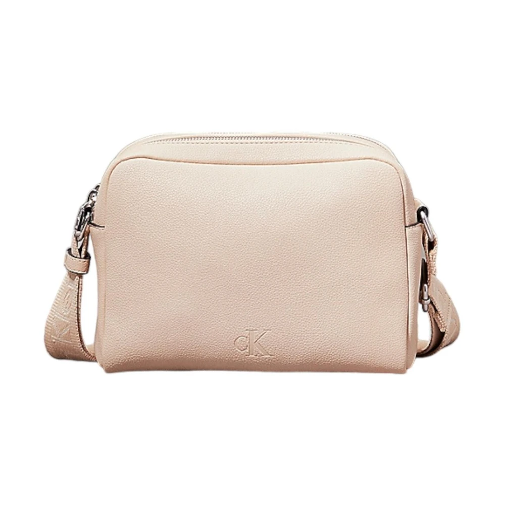 Calvin Klein Webbing Camera Tas Beige Dames