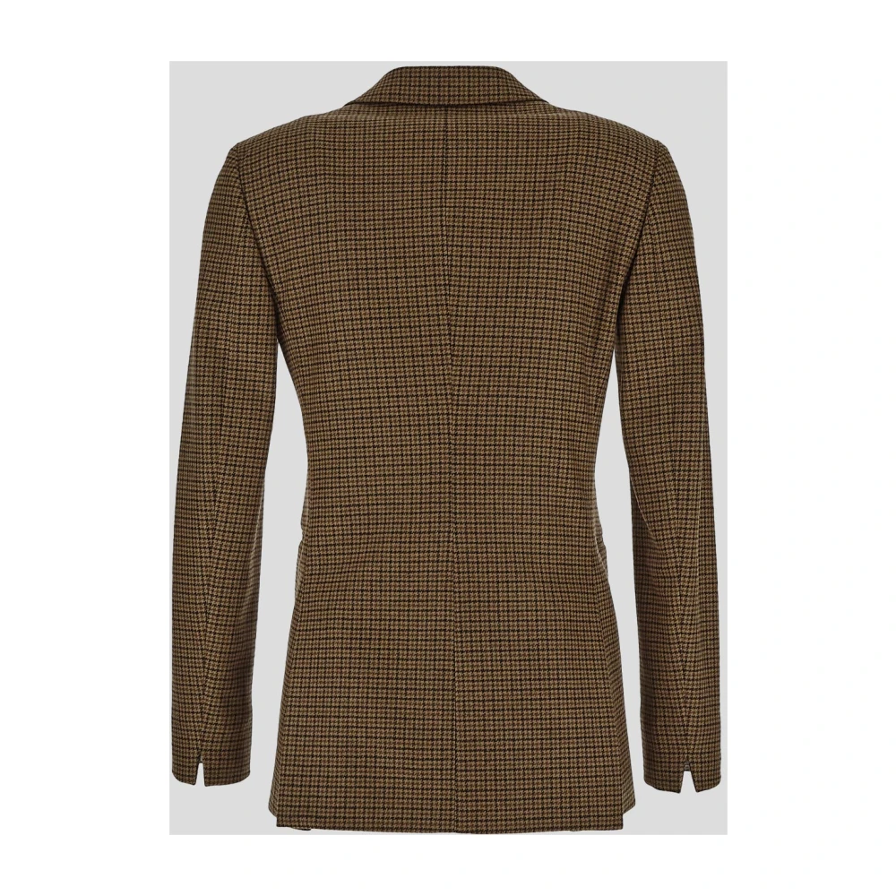 Lardini Wollen double-breasted jas Beige Dames