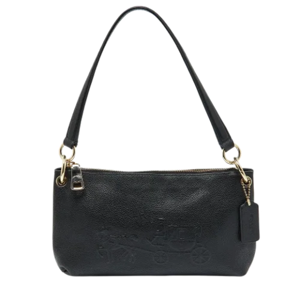 Coach Pre-owned Leather handbags Black Dames