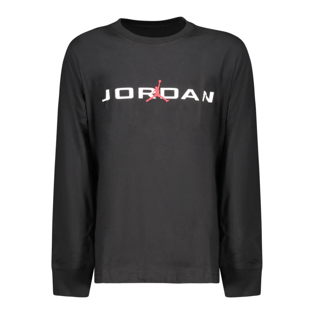 Jordan Black Kids Short Sleeve T-Shirts, Unisex, 10 Y, Long-Sleeved T-Shirt