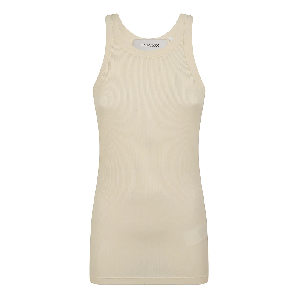 Max Mara Femme Blanc - Top Fumato - Tops - Taille: 36 Fr