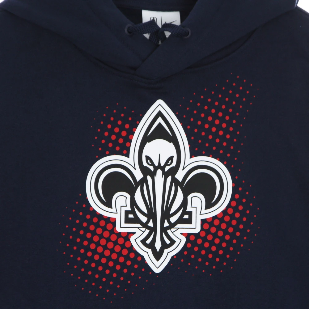 Nike Fleece Pullover Hoodie Blue Heren