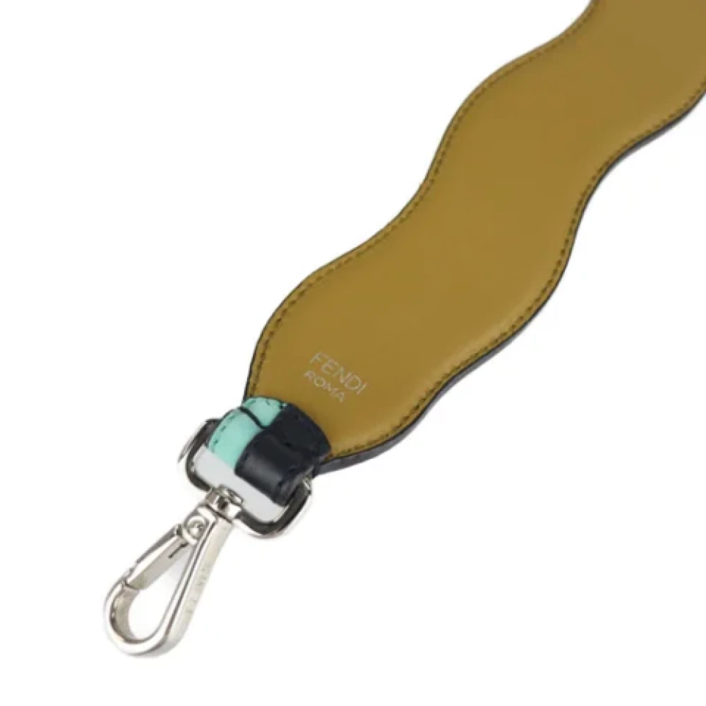 Fendi Vintage Pre-owned Leather home-office Green Dames