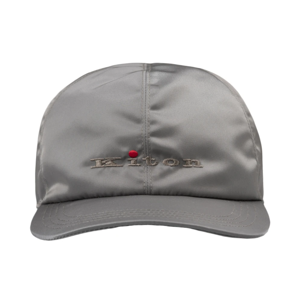 Kiton Groene Nylon Katoen Interieur Jas Green Heren
